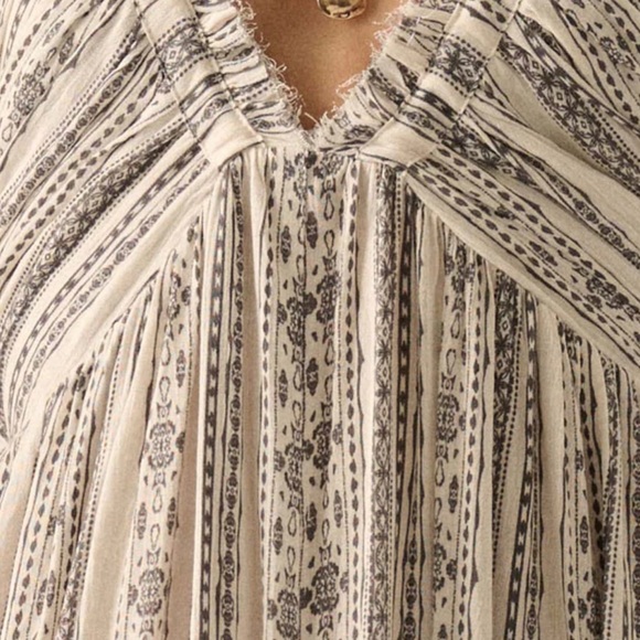 Well Traveled Geo-Print Striped Halter Maxi Dress - Picture 2 of 4